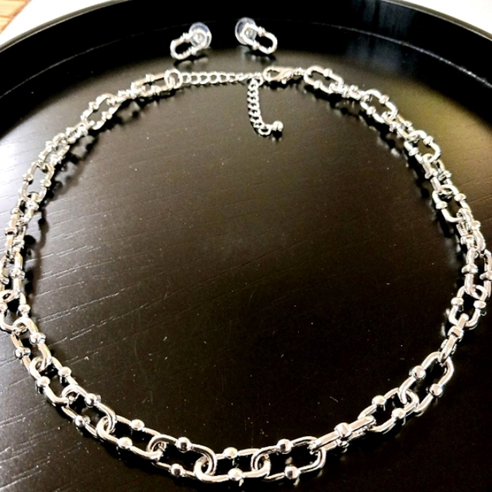 Anchor Link Necklace Set